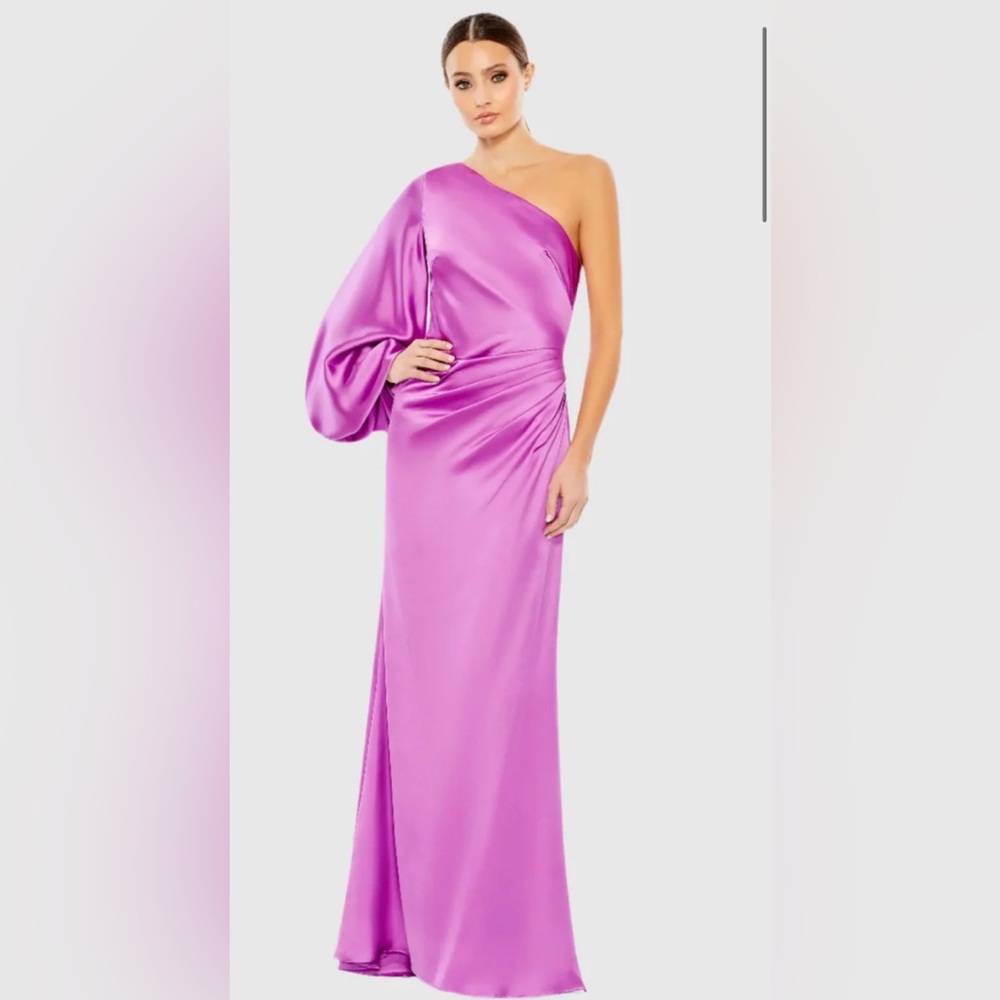 Mac Duggal One Shoulder Dress in Orchid (Worn Once)